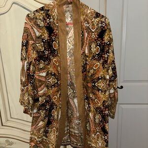 Free People Multicolor Paisley Kimono